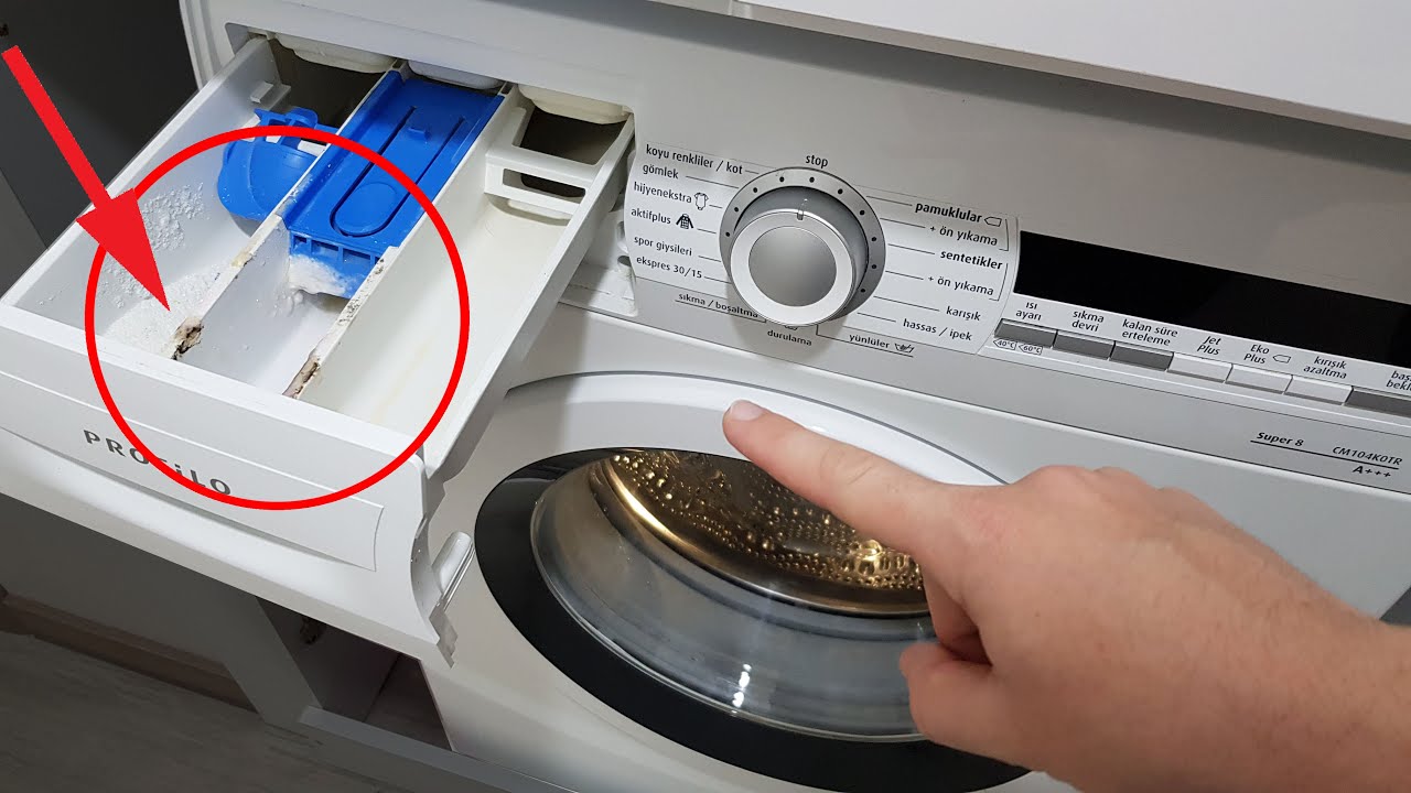 Çamaşır makinesi deterjan gözü nasıl temizlenir?